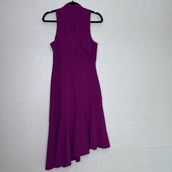 Parker Black Label Asymmetric Ruffle Dress 4 - Picture 3 of 5